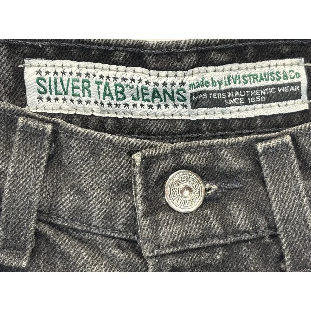 Vtg Levi's Silverman 512 Jeans Sz 32x34 (30x27) Faded Black 90s Made USA